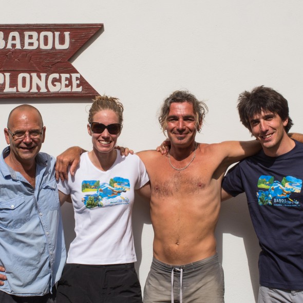 Photo Babou avec les moniteurs